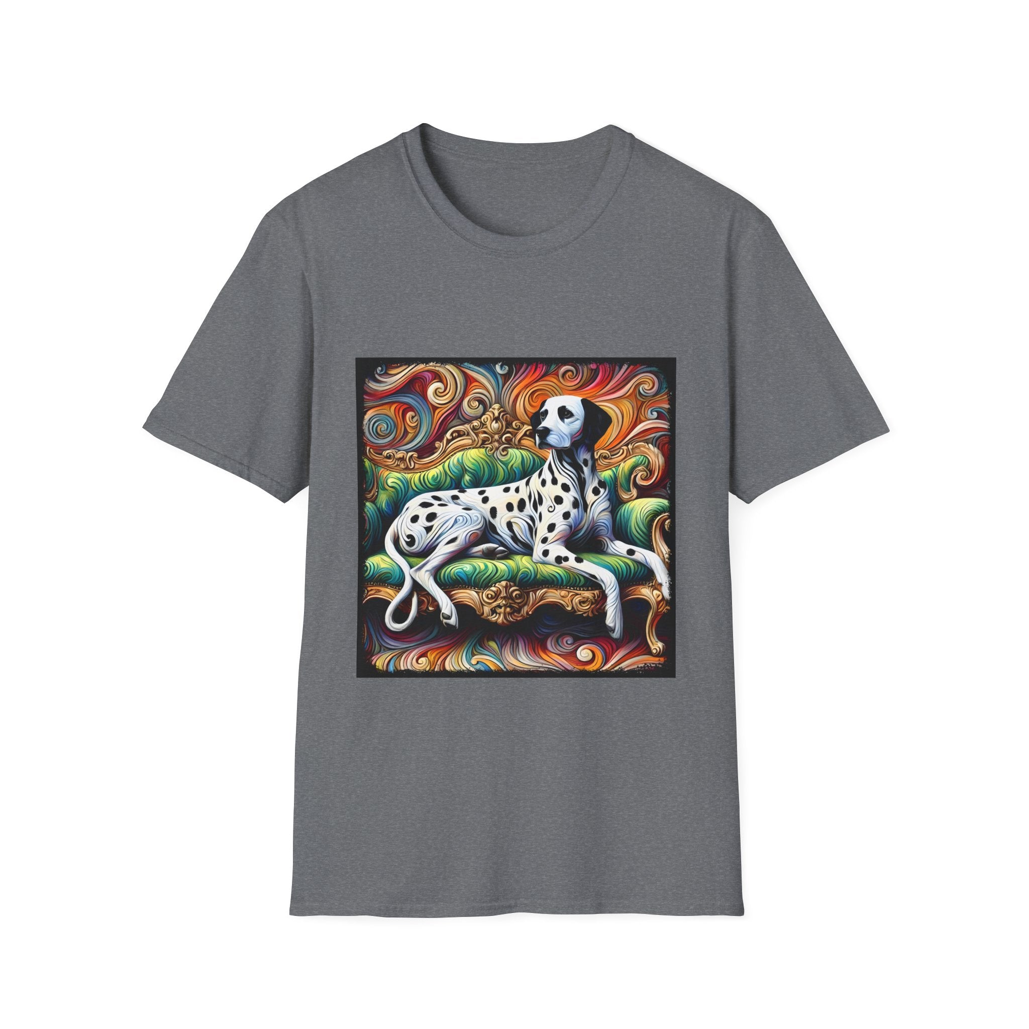 Dalmatian Rainbow Swirl | Unisex Dog T-Shirt